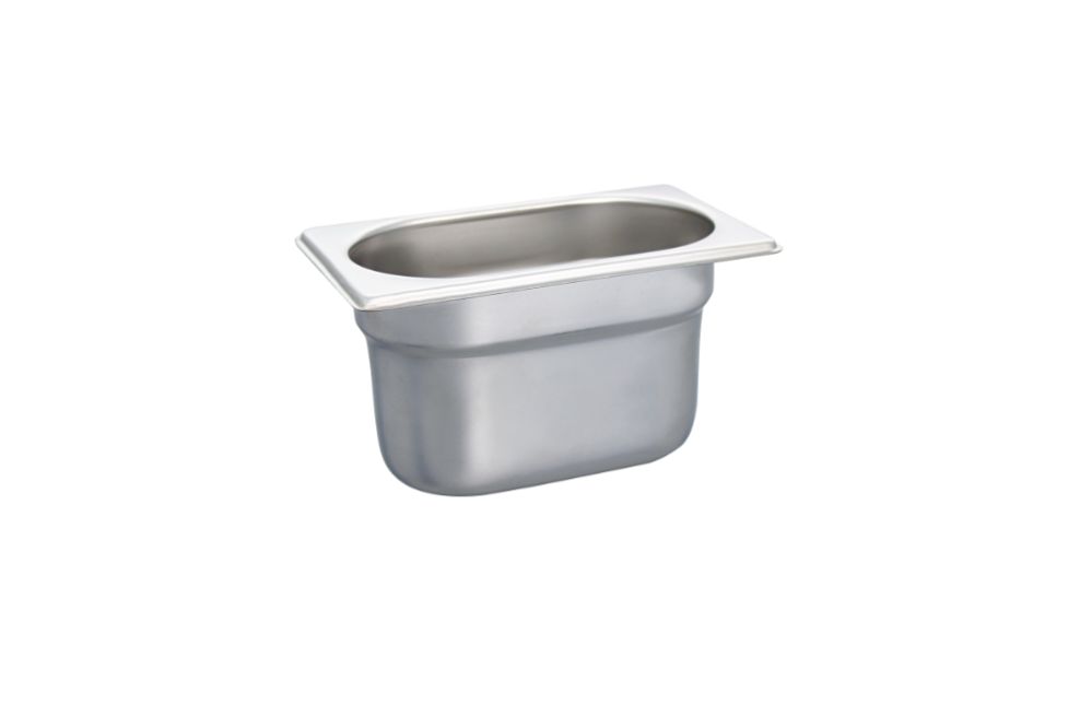 GN-behållare i rostfritt stål, GN 1/9 - 100 mm