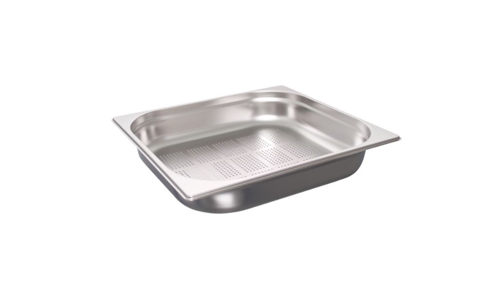 GN-behållare i rostfritt stål – perforerad, GN 2/3 - 65 mm