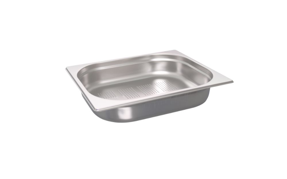 GN-behållare i rostfritt stål – perforerad, GN 1/2 - 65 mm