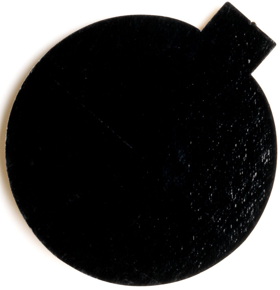 Bakelseunderlägg med tunga, guld/svart, d: 100 mm (300 st)