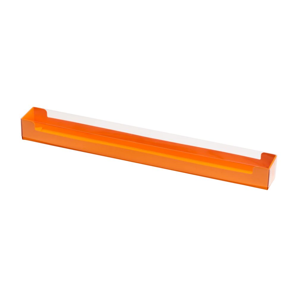 Pralinask, orange med transparent lock, för 10 praliner (50 st)