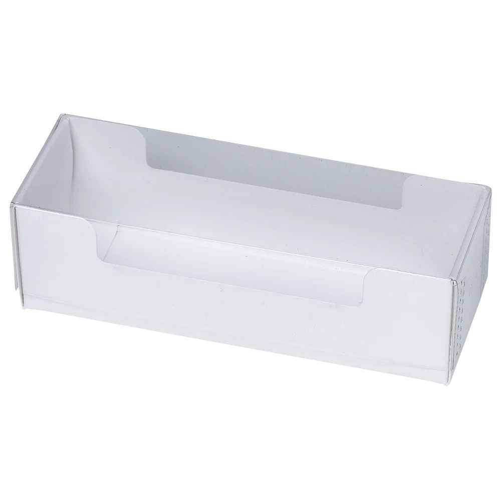 Pralinask, vit med transparent lock, för 3 praliner (50 st)