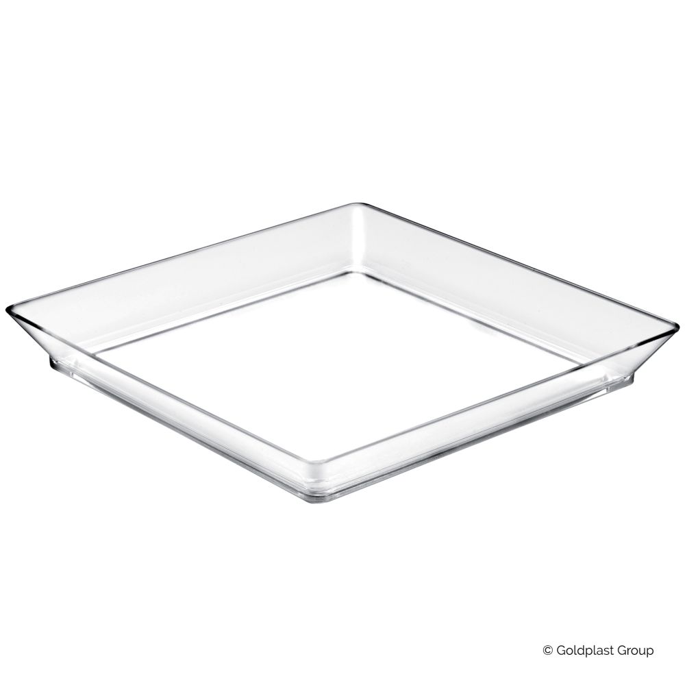 Plastfat, Medium Plate, transparent, 130 mm (192 st)