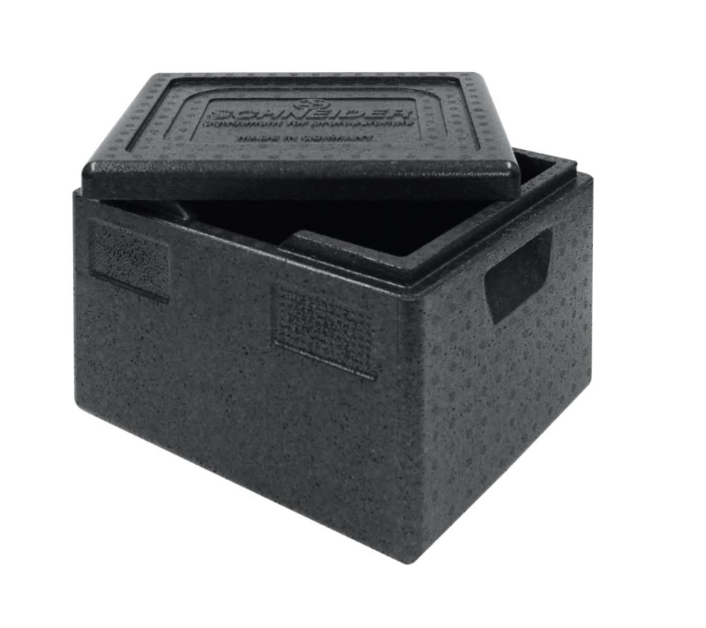 Transportbox med lock, GN 1/2, 390 x 330 x 280 mm