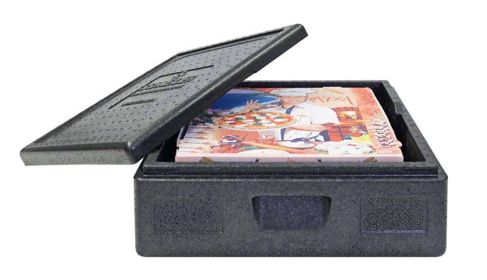 Transportbox för pizza – liten, 410 x 410 x 165 mm