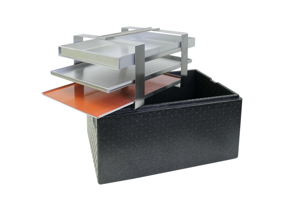 Transporthjälp, cateringinsats – bagare – 40 × 60, 400 x 415 x 300 mm