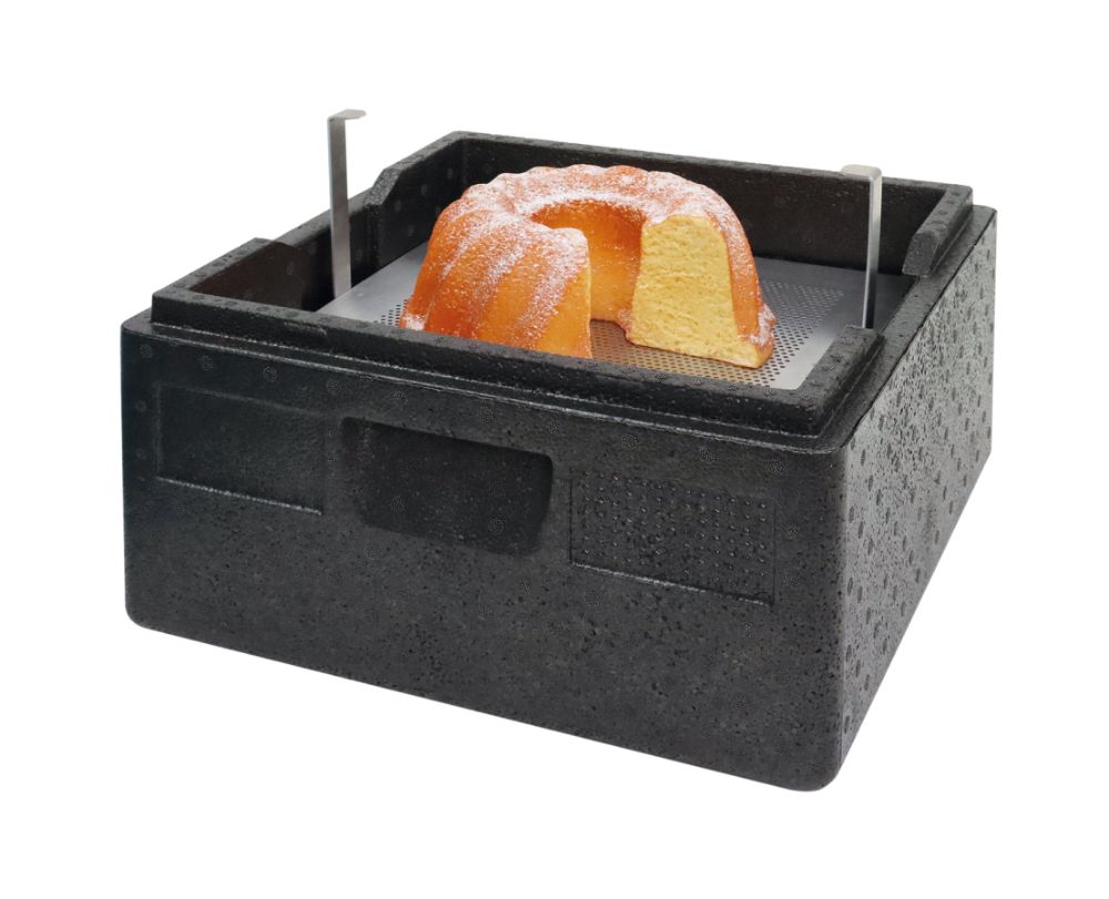 Transporthjälp, cateringinsats – tårta och pizza för #650240; 350330; 650395, 340 x 340 x 150 mm