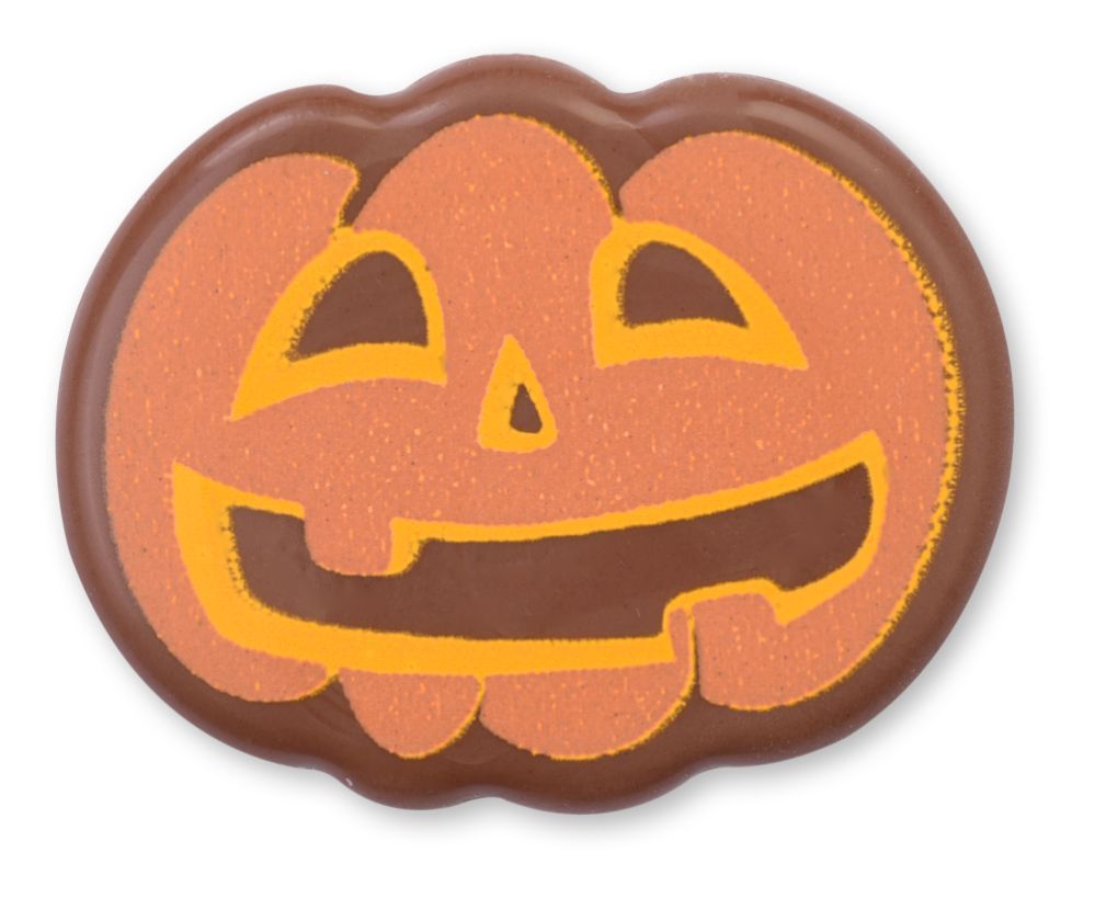 Chokladdekor, halloween, pumpor, 35x30 mm (72 st) BF260621