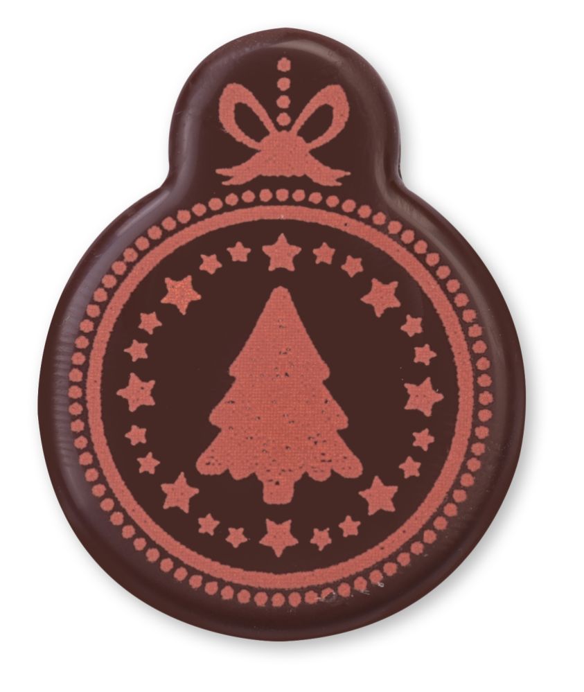 Chokladdekor, julkulor, 36 mm (72 st)