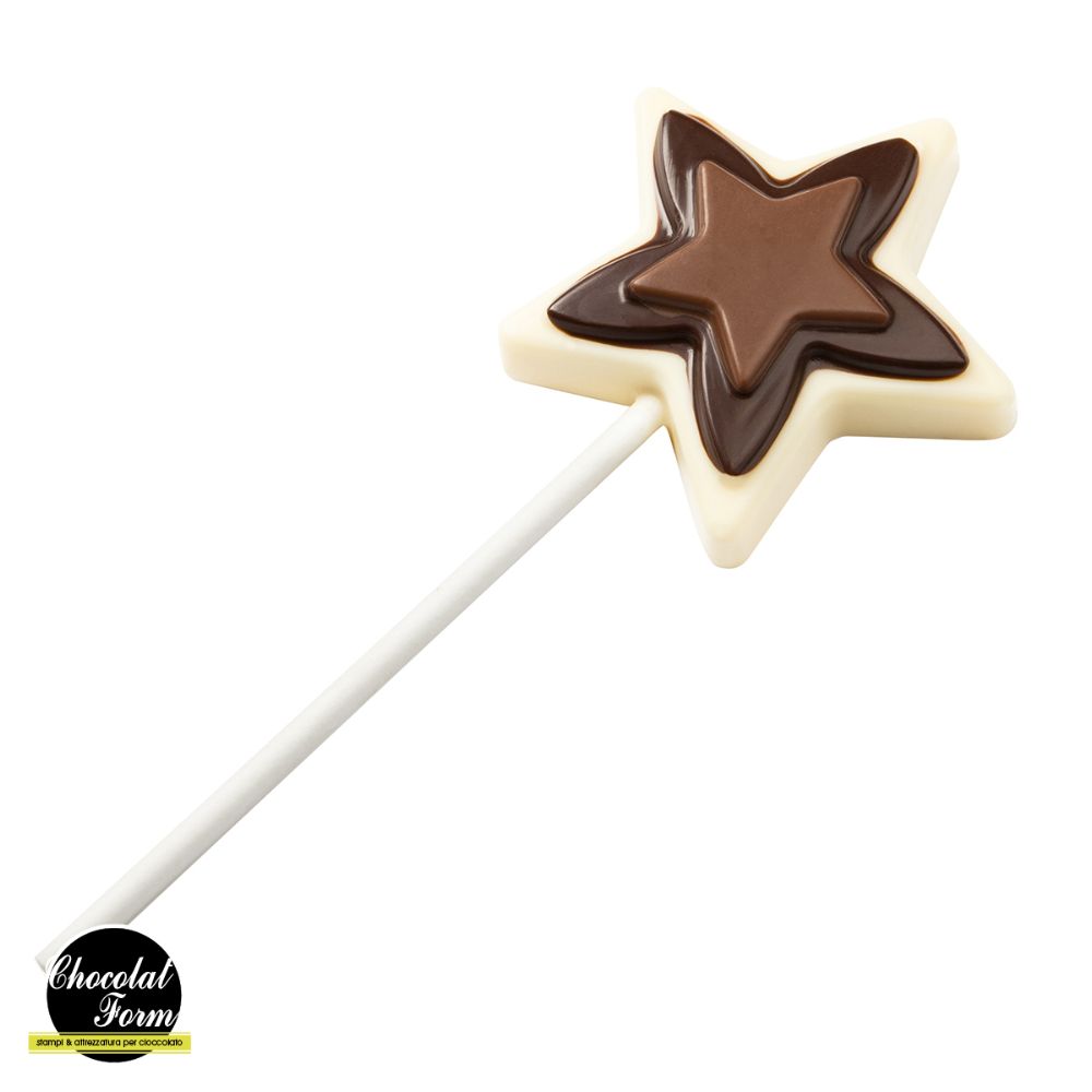 Gjutform för klubba, CF1105, stjärna, 23 g, 4 st/form