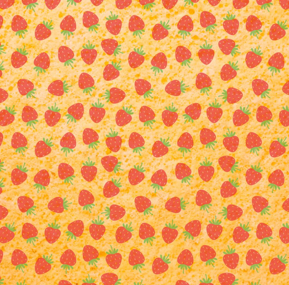 Överföringsark för bakverk, 400x300 mm, jordgubbar (12 st)