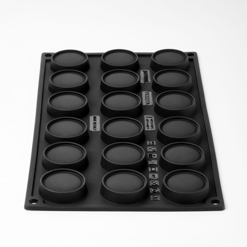 Pavoni, Pavoflex, PX3227, 300x175 mm, Kit Mini Macaron, d: 40 mm, h: 25 mm, 18 st/form