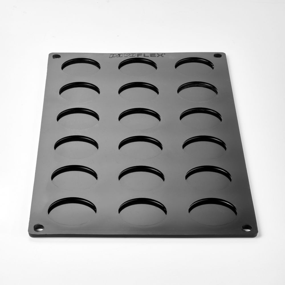 Pavoni, Pavoflex, PX3227, 300x175 mm, Kit Mini Macaron, d: 40 mm, h: 25 mm, 18 st/form