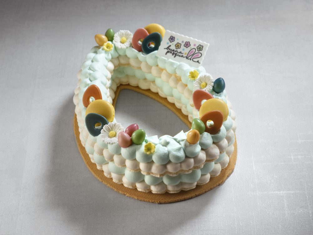 Chokladdekor, ägg, vit choklad, 27x35 mm (72 st)