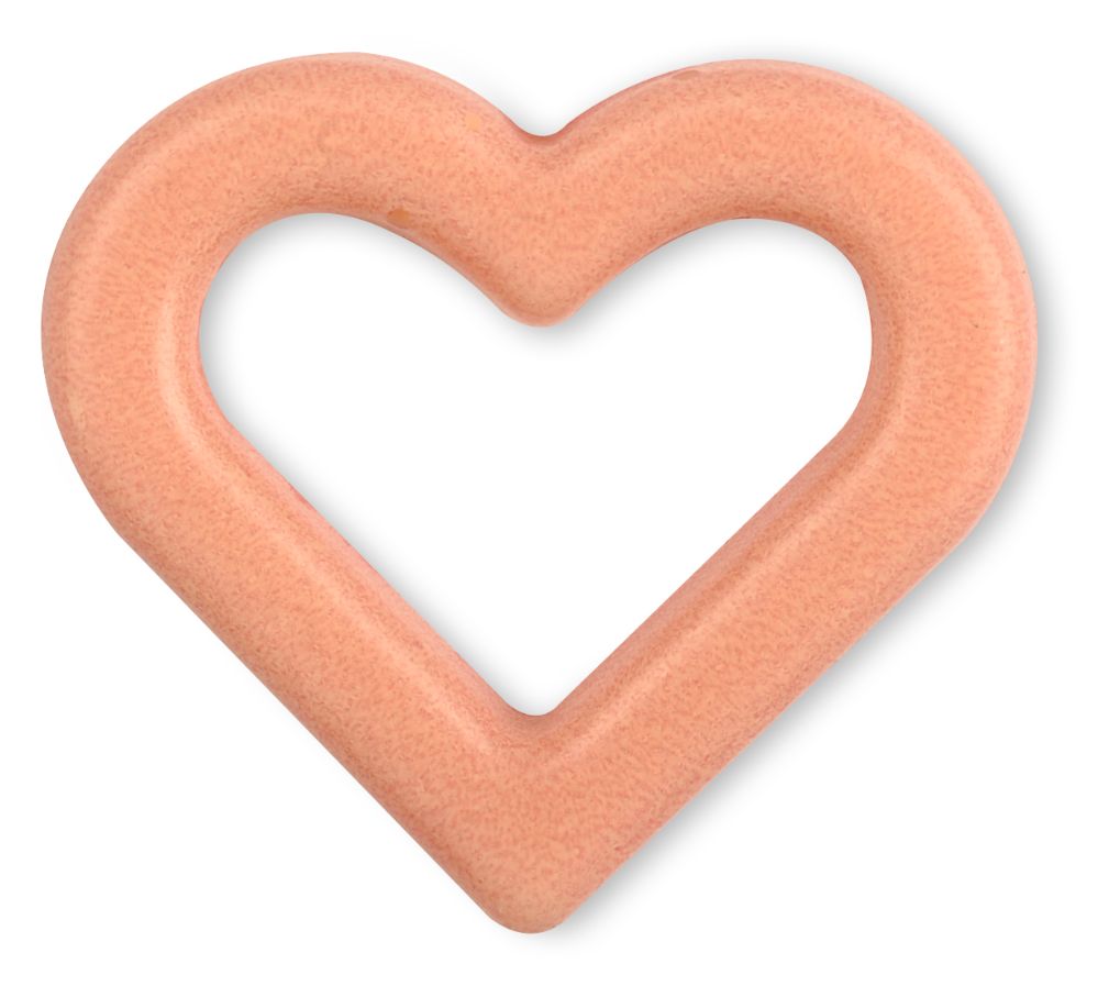 Chokladdekor, hjärta, vit choklad, 34x30 mm (72 st)