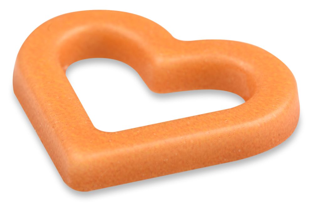 Chokladdekor, hjärta, vit choklad, 34x30 mm (72 st)