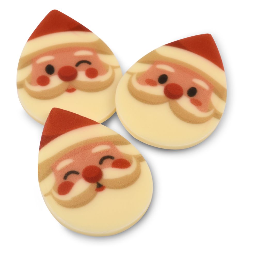Chokladdekor, tomte, 40x28 mm (90 st)