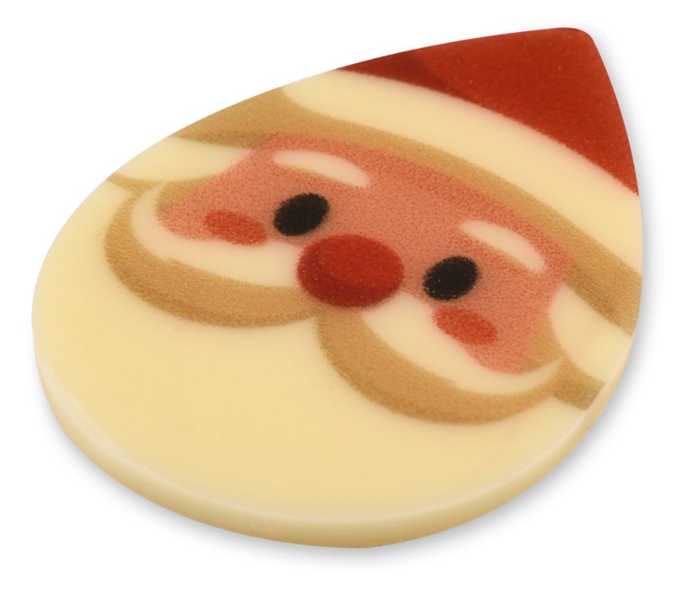 Chokladdekor, tomte, 40x28 mm (90 st)