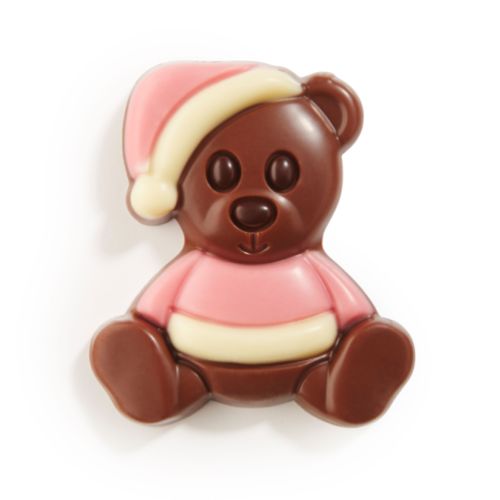 Chokladdekor, Teddy, rosa nallebjörn, 1500 g (ca 120 st)