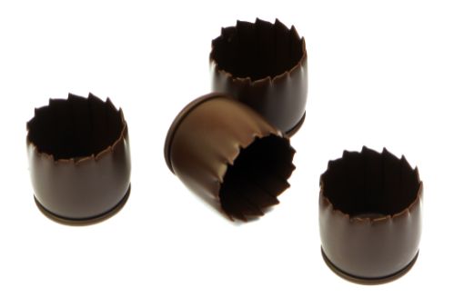Dessertskal, Cuvettes, mörk choklad, 4 g (72 st)