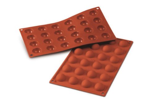 Bakformar i silikon, Halvsfärer Mini, 24 x 10 ml