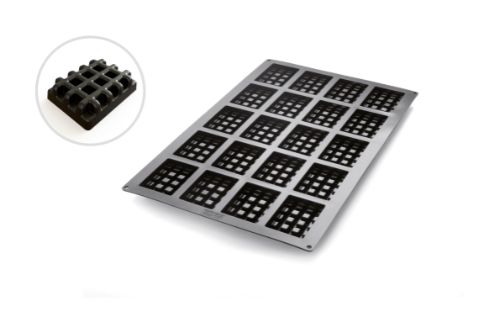 Bakformar i silikon, 400 × 600 mm – Våffla, 20 x 113 ml