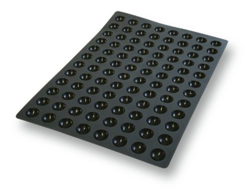 Bakformar i silikon, 400 × 600 mm – Halvsfärer Mini, 96 x 11 ml