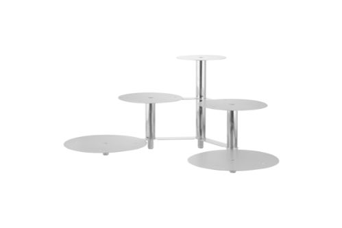 Tårtfat / silver, 5 våningar
