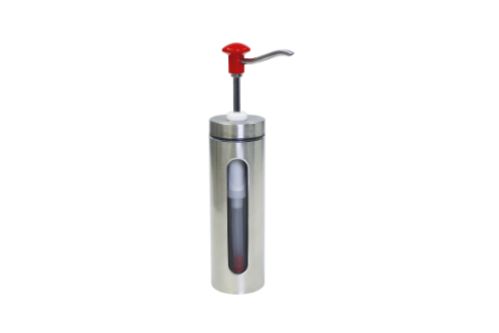 Pumpdispenser med glasfönster, 2l  -  98 x 98 x 440 mm