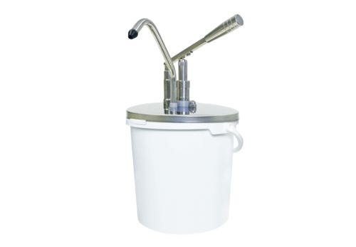 Såsdispenser med hävarm, 10,0 l / 430 mm x Ø 265 mm / 40 ml