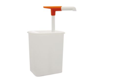 Pumpdispenser med plastlock, 3,0 l