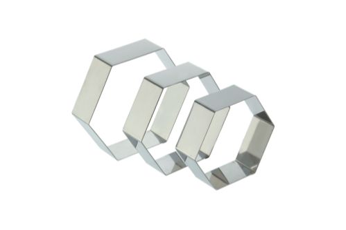 Dessert-/tartform, sexkantig, Ø 200 x 50 mm