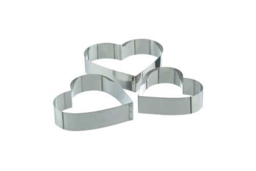 Dessert-/tartform, hjärtformad, Ø 180 x 50 mm