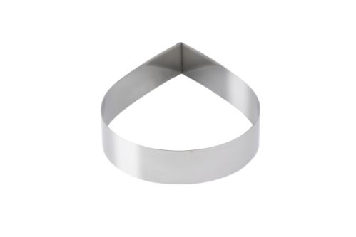 Dessert-/tartform, droppformad, 160 x 50 mm