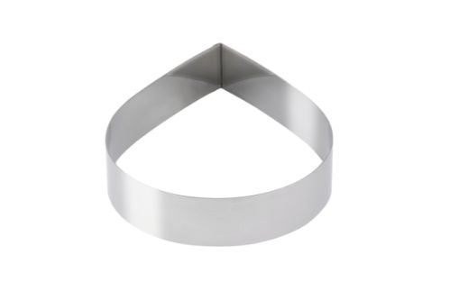 Dessert-/tartform, droppformad, 180 x 50 mm