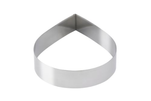 Dessert-/tartform, droppformad, 200 x 50 mm