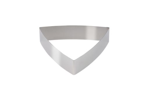 Dessert-/tartform, triangulär, välvd, 200 x 50 mm