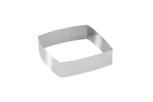 Dessert-/tartform, fyrkantig, välvd, 140 x 50 mm