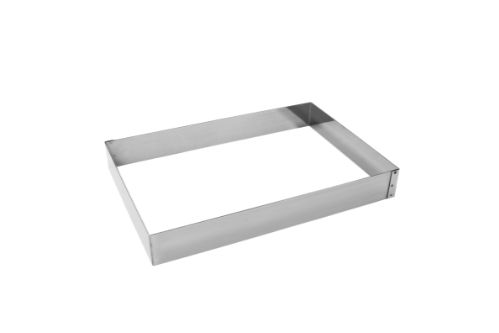 Tartform, rektangulär, 260 x 380 x 50 mm