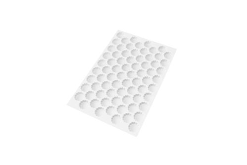 Utskärningsplåt nr. 2, rund, tandad, 580 x 390 mm