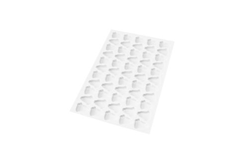 Utskärningsplåt nr. 12, klocka, 580 x 390 mm