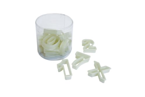 Set med utstickare, 15 delar, ”siffror”, 150 / 60x45 mm, 1 set