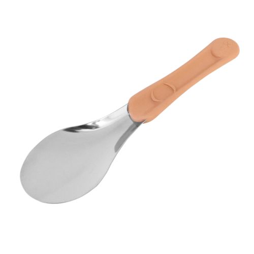 Glasspatel – rosa handtag, 260 mm