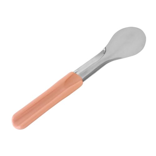 Glasspatel – rosa handtag, 300 mm