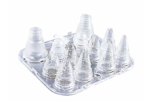 Utbytbara spritstyllar “Multi-Deko”, Ø 4,5,7,9 ( 6 tänder )  Ø 7, 9, 11, 13  ( 8 tänder ), 1 set