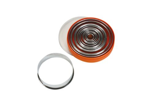 Set med utstickare (16 delar) rund, slät, 1 set