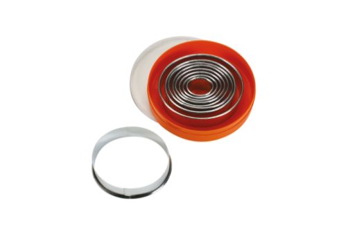 Set med utstickare (9 delar) oval, slät, 1 set