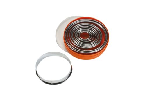 Set med utstickare (12 delar) oval, slät, 1 set