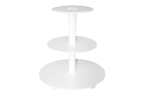 Tårtställ, plast, 3 våningar