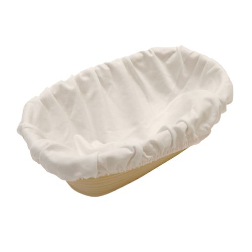 Bomullsöverdrag till rektangulär jäskorg, 130 x 350 mm